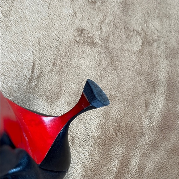 Christian Louboutin Black Leather Kitten Heels - Picture 13 of 13